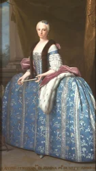 Porträt von Maria Antonia Ferdinanda von Spanien, Königin von Sardinien, Ehefrau von Viktor Amadeus III.